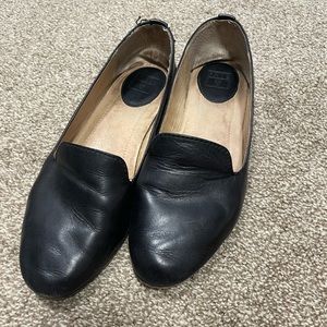 Frye black loafers size 8